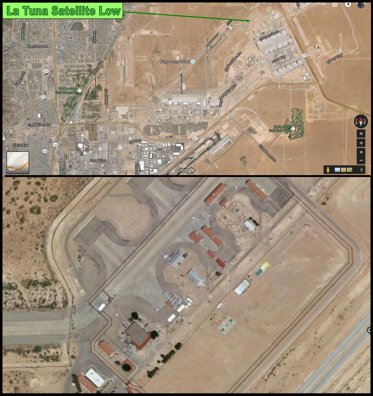 La Tuna Satellite Low from Google Maps
